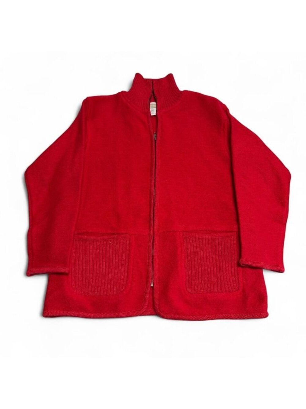 90's Vintage Coldwater Creek 100% Wool Jacket Cardigan Women's Small Outdoor